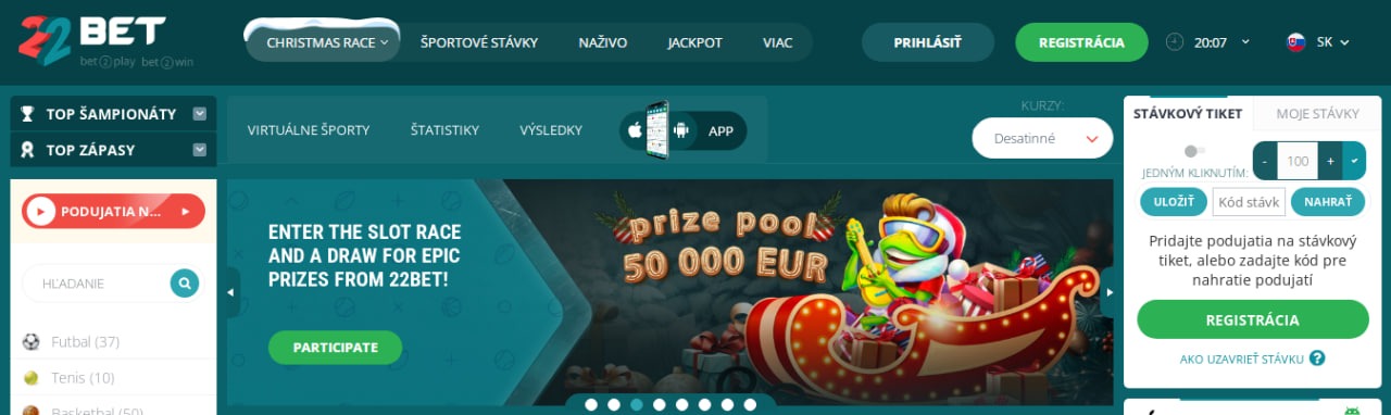 22Bet Slovenija