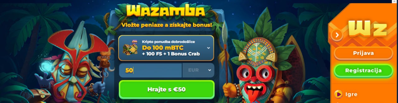 Wazamba casino