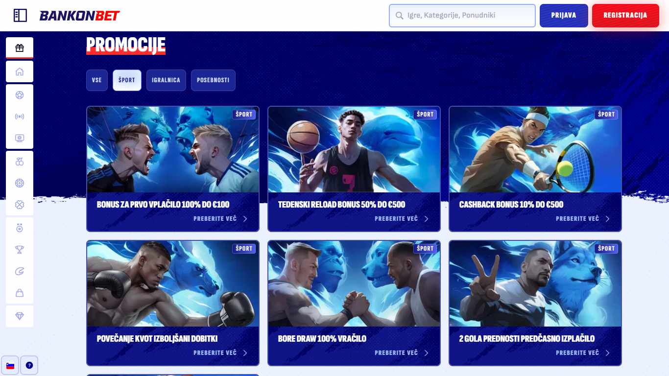 Bankonbet Bookmaker Sport Betting Bonuses v Sloveniji, hellspincasino-jackpot.com