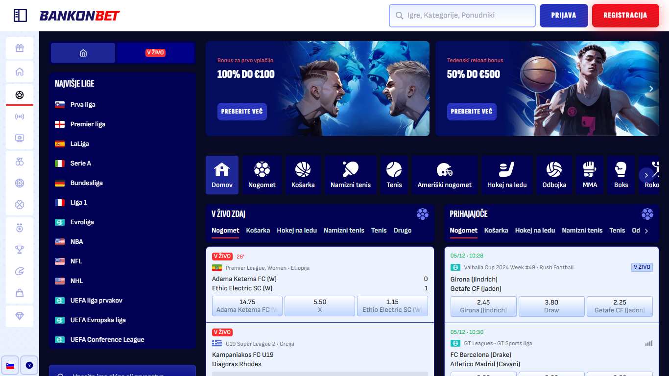 Bankonbet Bookmaker Sport Betting v Sloveniji, hellspincasino-jackpot.com