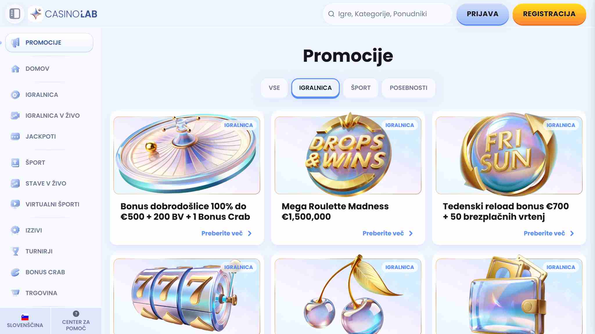 casino bonuses casinolab stavnice