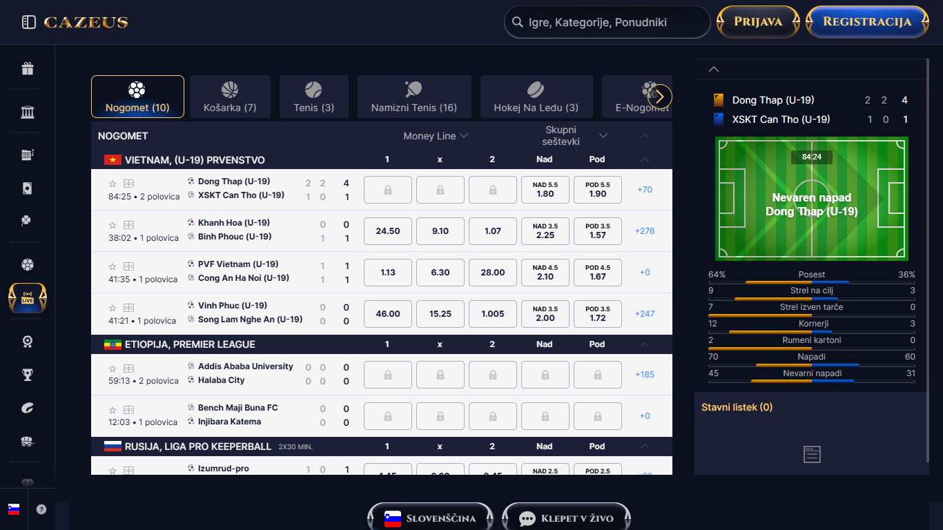 CaZeus Bookmaker Live Sport Betting, hellspincasino-jackpot.com