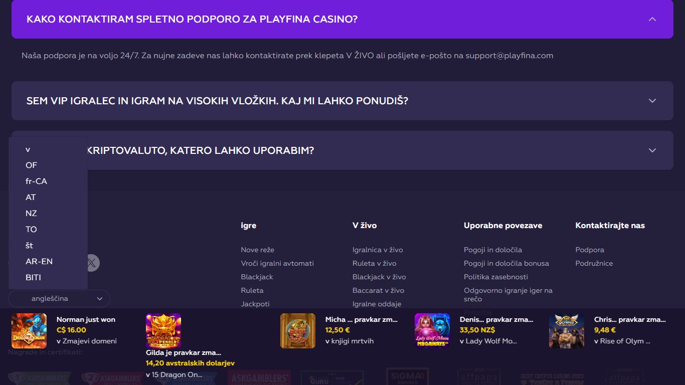 Playfina Customer Support Slovakia, hellspincasino-jackpot.com