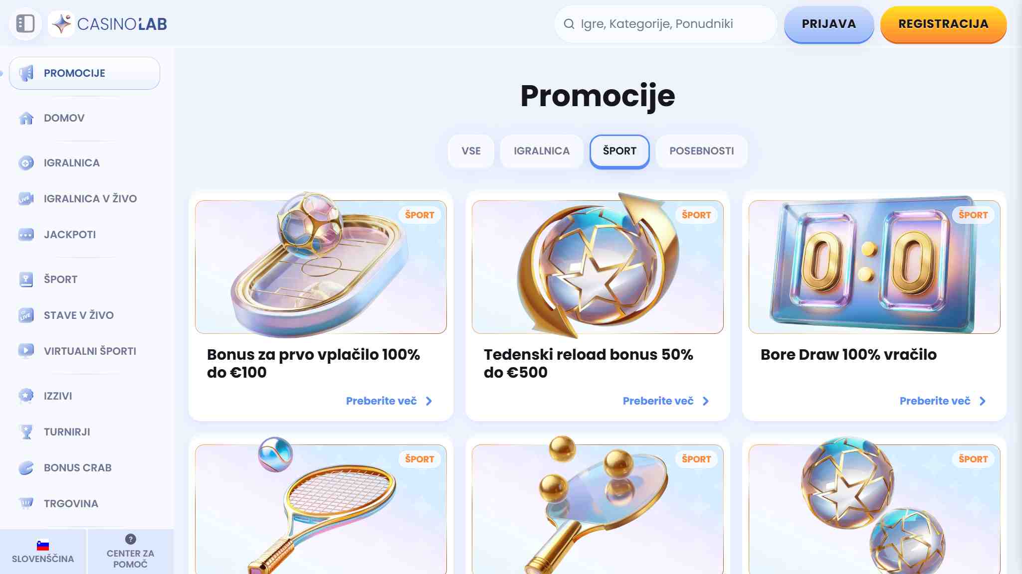 sport bonuses casinolab stavnice