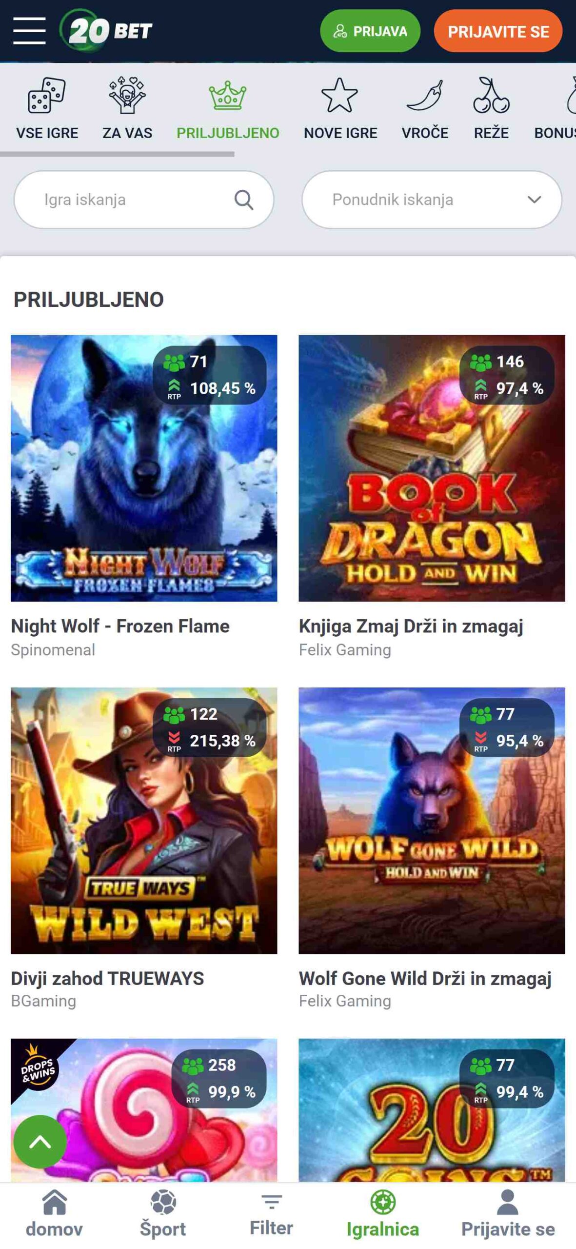 20bet Casino Games Slovenia (mobile), hellspincasino-jackpot.com
