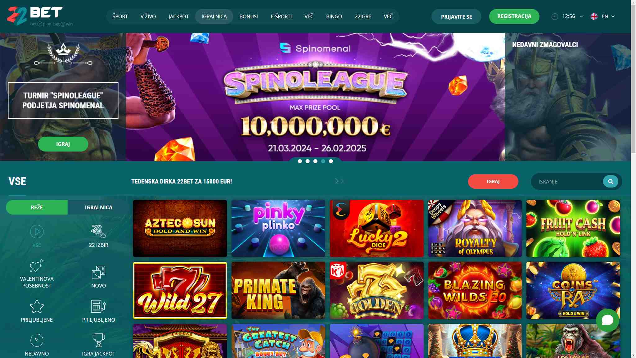 22Bet Casino Game Slovenia, hellspincasino-jackpot.com