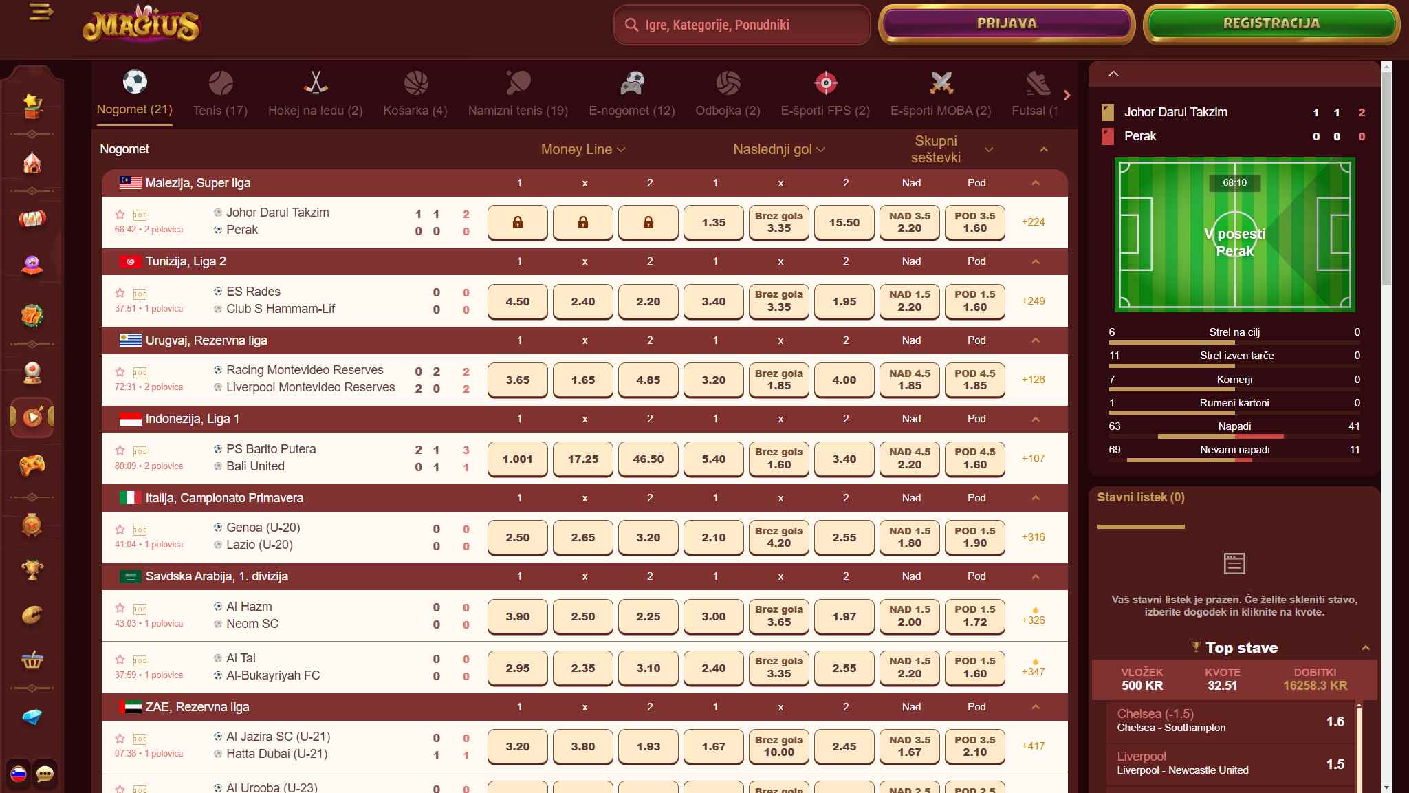 Magius Bookmaker Live Sport Betting in Slovenia, hellspincasino-jackpot.com