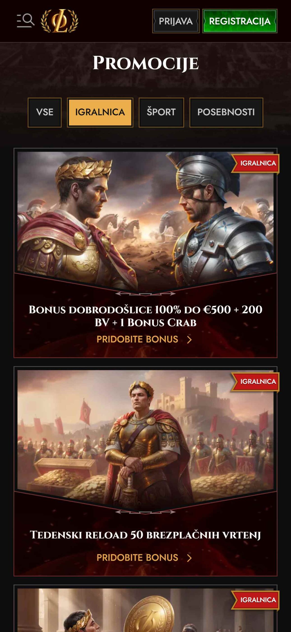 Legiano Casino Bonuses Slovenia (mobile), hellspincasino-jackpot.com
