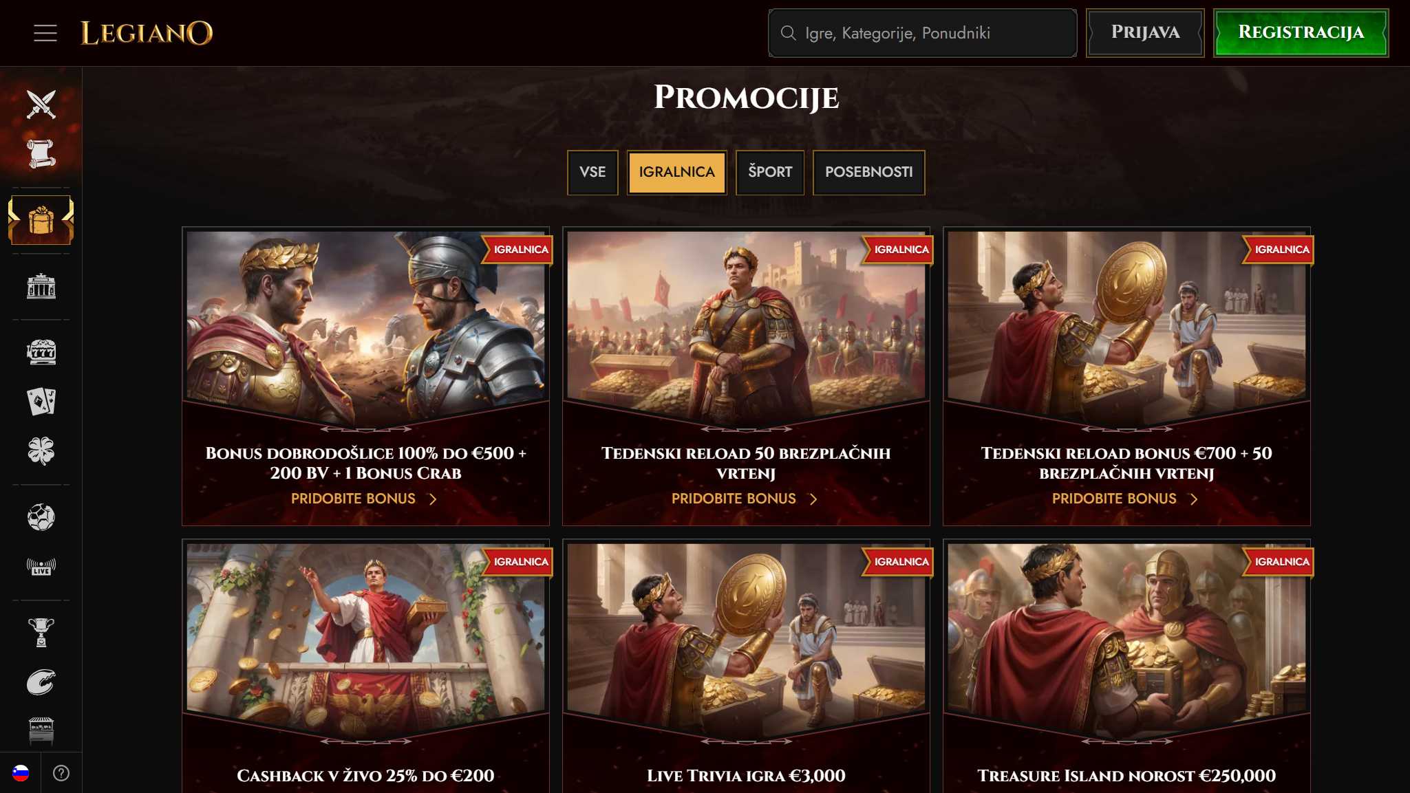 Legiano Casino Bonuses Slovenia, hellspincasino-jackpot.com