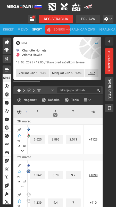MegaPari Bookmaker
