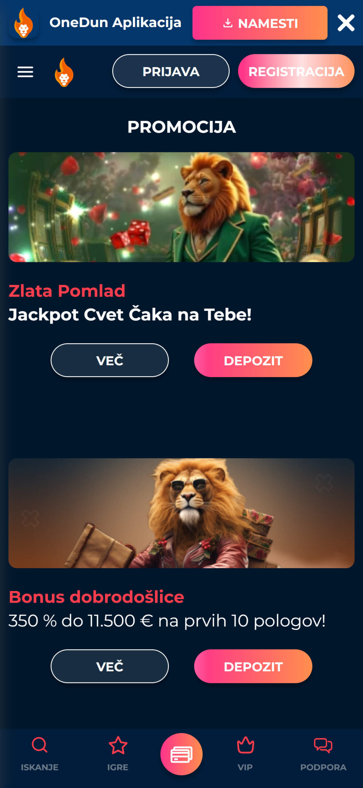 OneDun Casino Bonuses Slovenia (mobile), hellspincasino-jackpot.com
