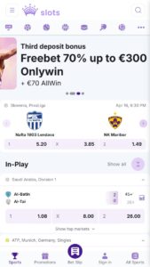 CrownSlots betting